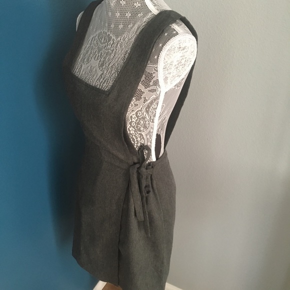 La Belle Wrap Dress in Dark Grey Size Medium - Picture 4 of 6